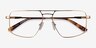 Orson Gold MetalEyeglass Frames from EyeBuyDirect, Closed View