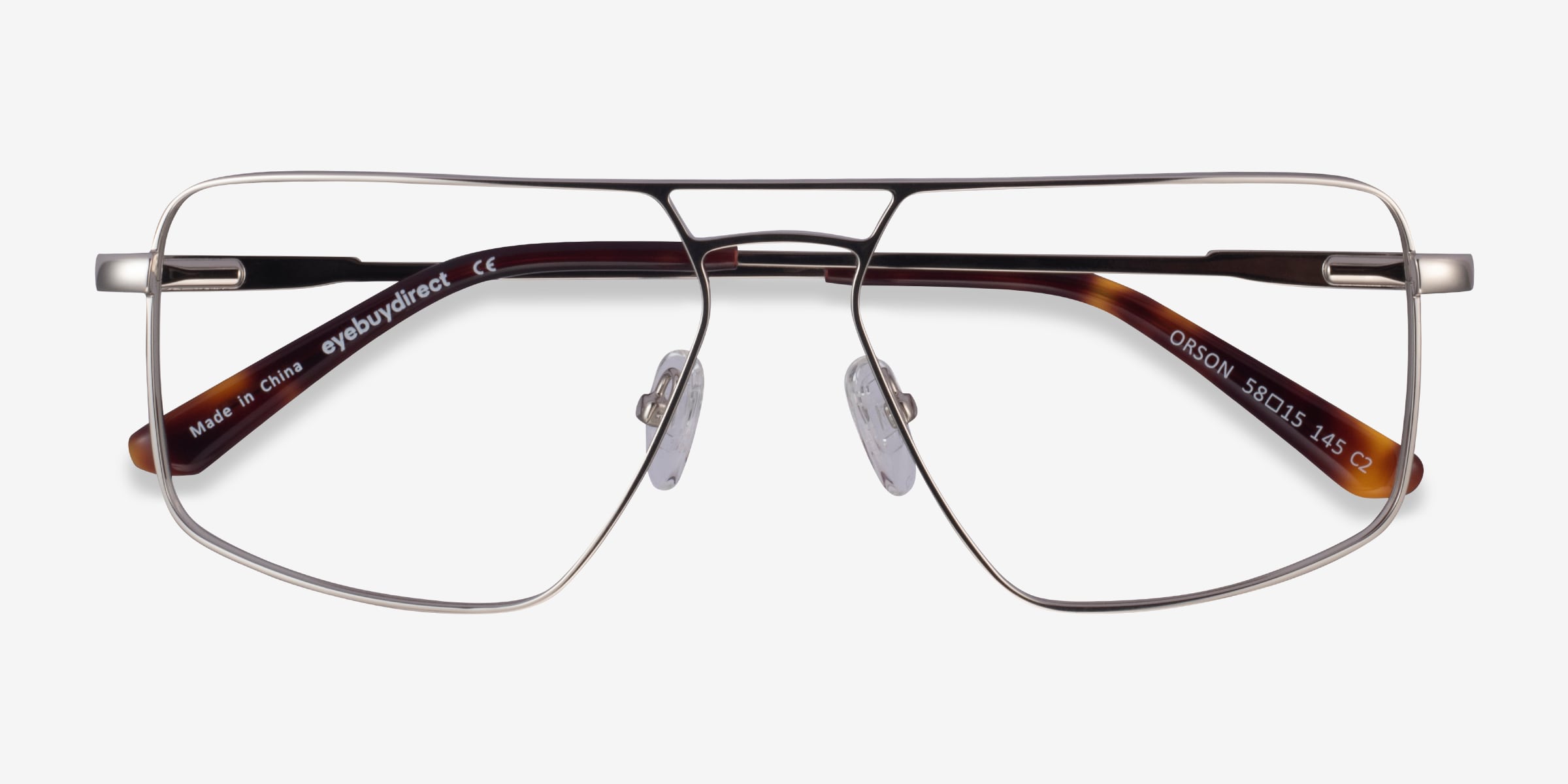 ●ONE BRILLIANT● OrsonOB432Grey Orson-OB432-Grey Orson Aviator Silver Glasses for Men | Eyebuydirect