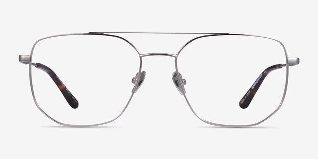 Morrison Silver MetalEyeglass Frames from EyeBuyDirect, Front View