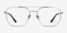 Morrison Silver MetalEyeglass Frames from EyeBuyDirect, Front View