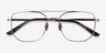 Morrison Silver MetalEyeglass Frames from EyeBuyDirect, Closed View