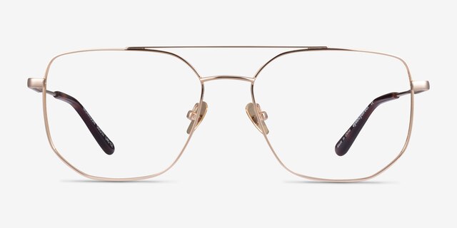 Morrison Gold MetalEyeglass Frames from EyeBuyDirect, Front View