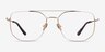 Morrison Gold MetalEyeglass Frames from EyeBuyDirect, Front View