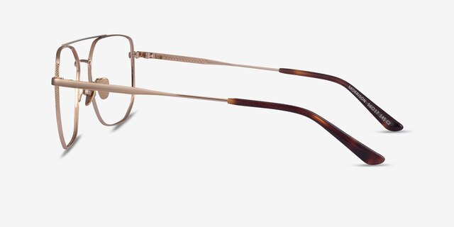 Morrison Gold MetalEyeglass Frames from EyeBuyDirect, Side View