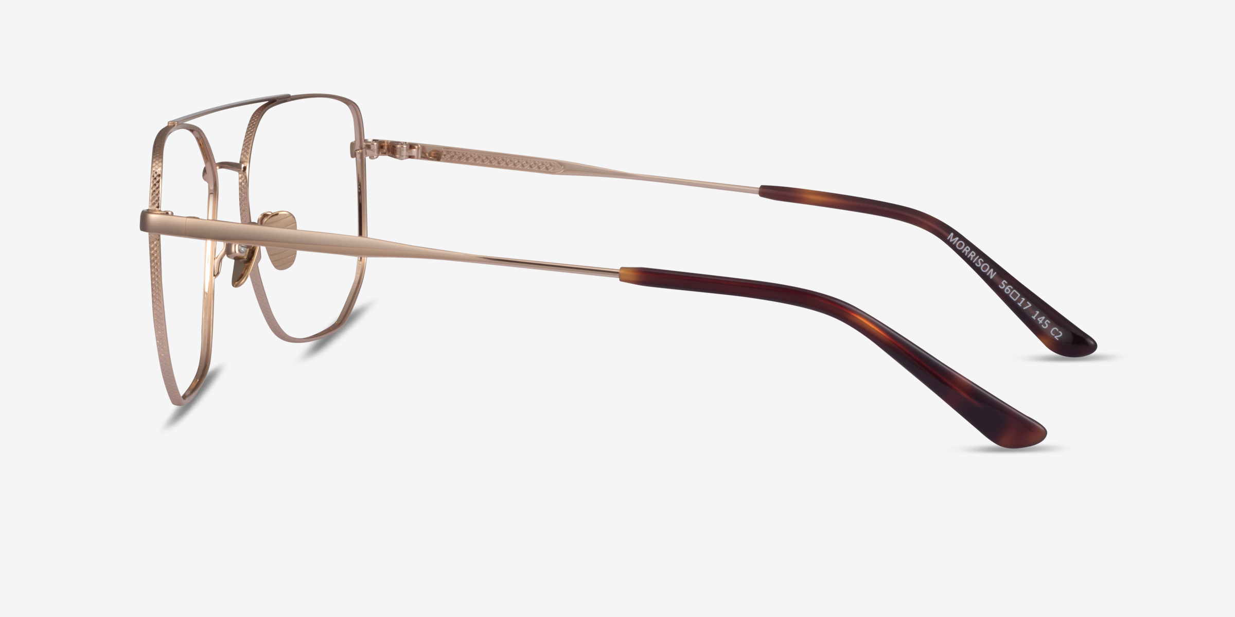 Morrison Aviator Gold Full Rim Eyeglasses Eyebuydirect