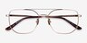 Morrison Gold MetalEyeglass Frames from EyeBuyDirect, Closed View