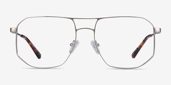 Carlo Brushed Silver Métal Montures de lunettes de vue