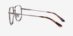 Carlo Brushed Silver MetalEyeglass Frames from EyeBuyDirect, Side View