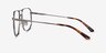 Carlo Brushed Silver MetalEyeglass Frames from EyeBuyDirect, Side View