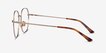 Etymology Light Gold MetalEyeglass Frames from EyeBuyDirect, Side View