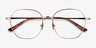 Etymology Light Gold MetalEyeglass Frames from EyeBuyDirect, Closed View