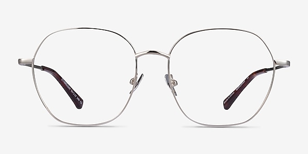 Etymology Silver Metal Eyeglass Frames