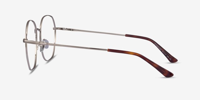 Etymology Silver MetalEyeglass Frames from EyeBuyDirect, Side View