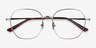 Etymology Silver MetalEyeglass Frames from EyeBuyDirect, Closed View