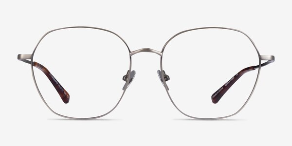 Etymology Brushed Gunmetal Metal Eyeglass Frames