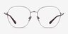 Etymology Brushed Gunmetal MetalEyeglass Frames from EyeBuyDirect, Front View
