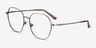 Etymology Brushed Gunmetal MetalEyeglass Frames from EyeBuyDirect, Angle View