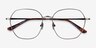 Etymology Brushed Gunmetal MetalEyeglass Frames from EyeBuyDirect, Closed View