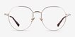 Emotion Light Gold MetalEyeglass Frames from EyeBuyDirect, Front View