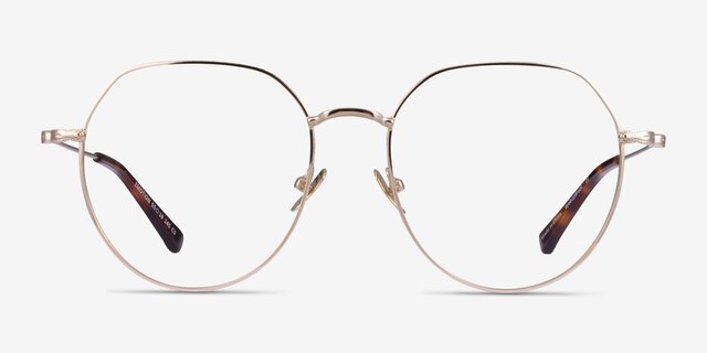 Emotion Light Gold MetalEyeglass Frames from EyeBuyDirect, Front View