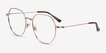 Emotion Light Gold MetalEyeglass Frames from EyeBuyDirect, Angle View