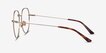 Emotion Light Gold MetalEyeglass Frames from EyeBuyDirect, Side View