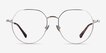 Emotion Silver MetalEyeglass Frames from EyeBuyDirect, Front View