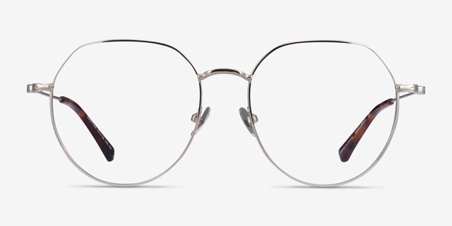 Emotion Silver MetalEyeglass Frames from EyeBuyDirect, Front View