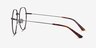 Emotion Brushed Gunmetal MetalEyeglass Frames from EyeBuyDirect, Side View