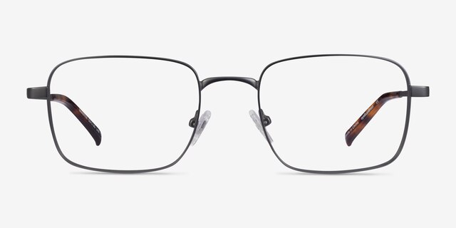 Master Gunmetal MetalEyeglass Frames from EyeBuyDirect, Front View