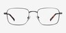 Master Gunmetal MetalEyeglass Frames from EyeBuyDirect, Front View