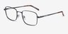 Master Gunmetal MetalEyeglass Frames from EyeBuyDirect, Angle View