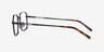 Master Gunmetal MetalEyeglass Frames from EyeBuyDirect, Side View
