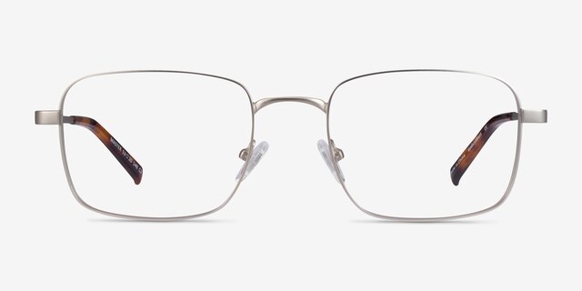 Master Silver MetalEyeglass Frames from EyeBuyDirect, Front View