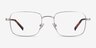 Master Silver MetalEyeglass Frames from EyeBuyDirect, Front View