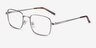 Master Silver MetalEyeglass Frames from EyeBuyDirect, Angle View
