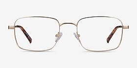 Master Doré Métal Montures de lunettes de vue d'EyeBuyDirect, Vue de Face