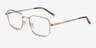 Master Doré MétalMontures de lunettes de vue d'EyeBuyDirect, Vue d'Angle