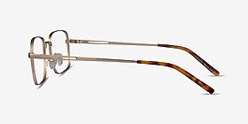 Master Doré Métal Montures de lunettes de vue d'EyeBuyDirect, Vue de Côté
