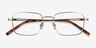 Master Doré MétalMontures de lunettes de vue d'EyeBuyDirect, Vue Rapprochée