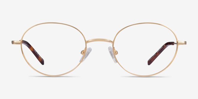 Film Doré MétalMontures de lunettes de vue d'EyeBuyDirect, Vue de Face