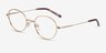 Film Doré MétalMontures de lunettes de vue d'EyeBuyDirect, Vue d'Angle