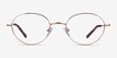 Film Rose Gold MetalEyeglass Frames from EyeBuyDirect, Front View