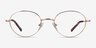 Film Rose Gold MetalEyeglass Frames from EyeBuyDirect, Front View