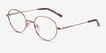 Film Rose Gold MetalEyeglass Frames from EyeBuyDirect, Angle View