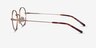 Film Rose Gold MetalEyeglass Frames from EyeBuyDirect, Side View