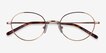 Film Rose Gold MetalEyeglass Frames from EyeBuyDirect, Closed View