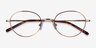 Film Rose Gold MetalEyeglass Frames from EyeBuyDirect, Closed View