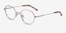 Film Silver MetalEyeglass Frames from EyeBuyDirect, Angle View
