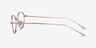 Feather Rose Gold MetalEyeglass Frames from EyeBuyDirect, Side View